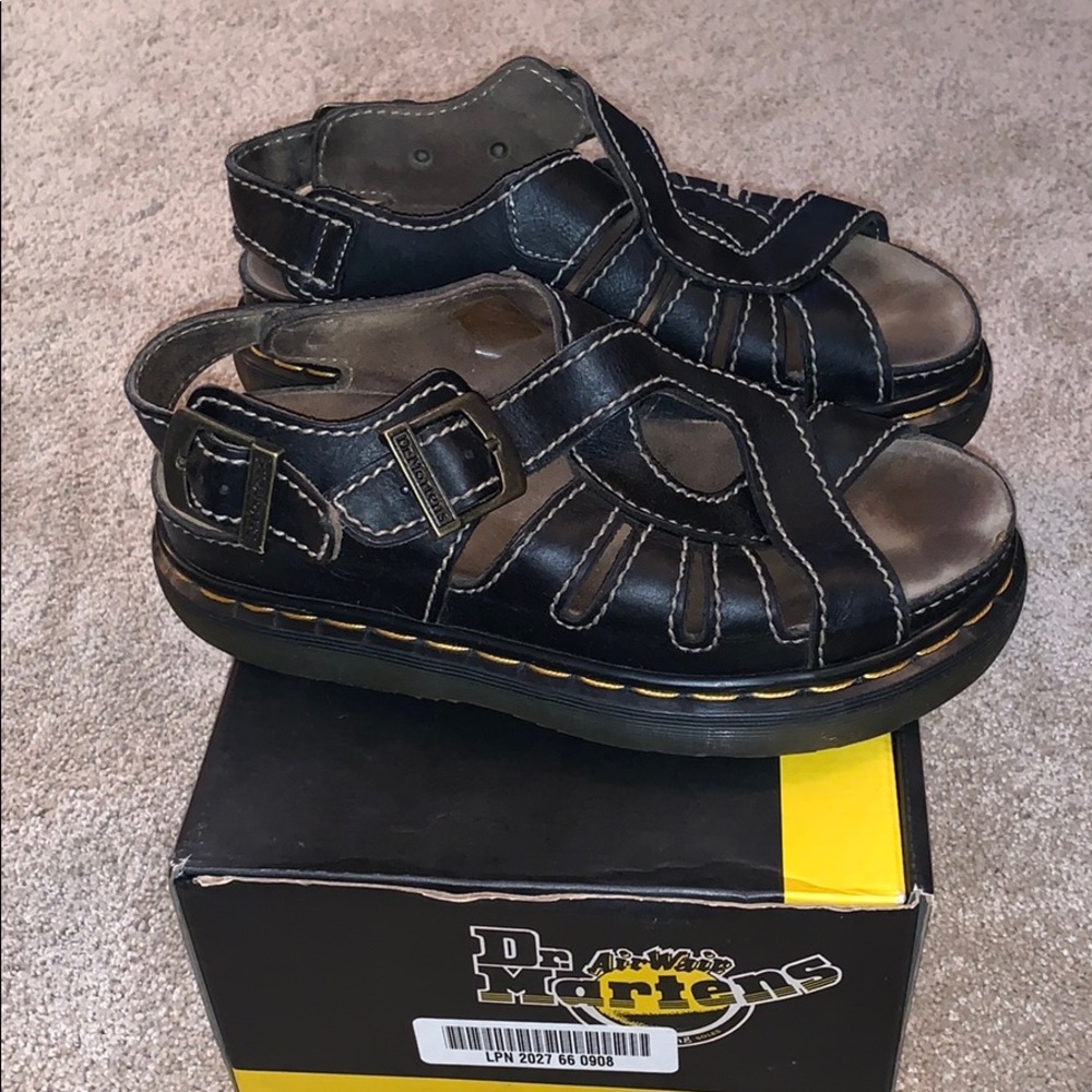 Dr Martens Sandals- black leather size 7/8